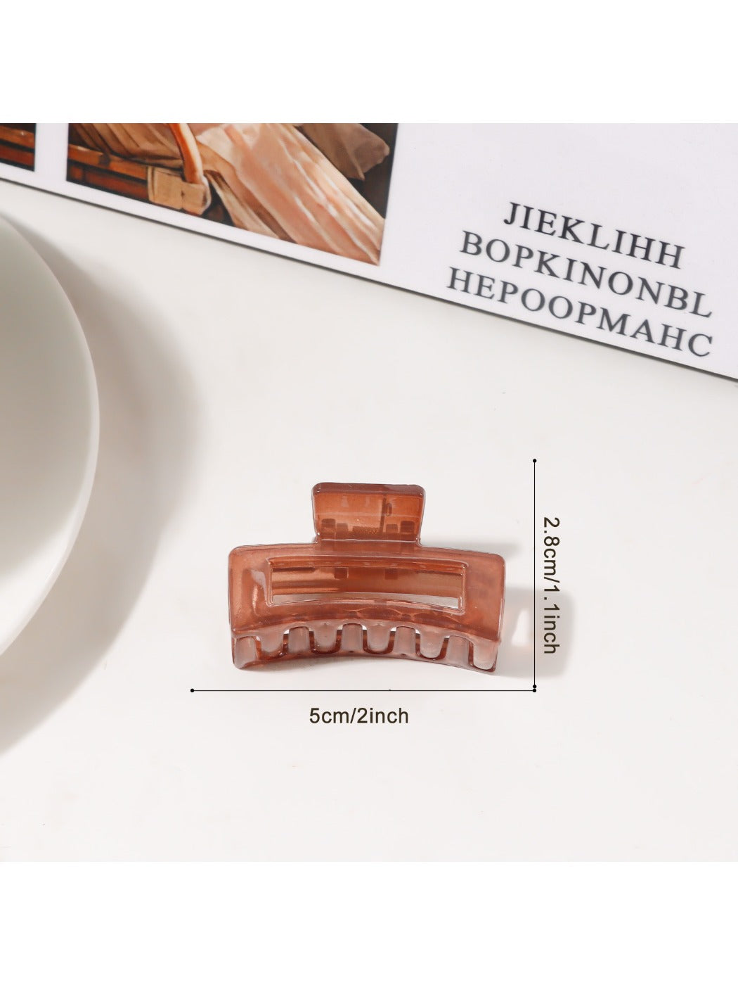 Beau - Minimalist Square Openwork Hair Claw Clip