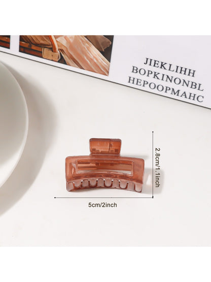 Beau - Minimalist Square Openwork Hair Claw Clip