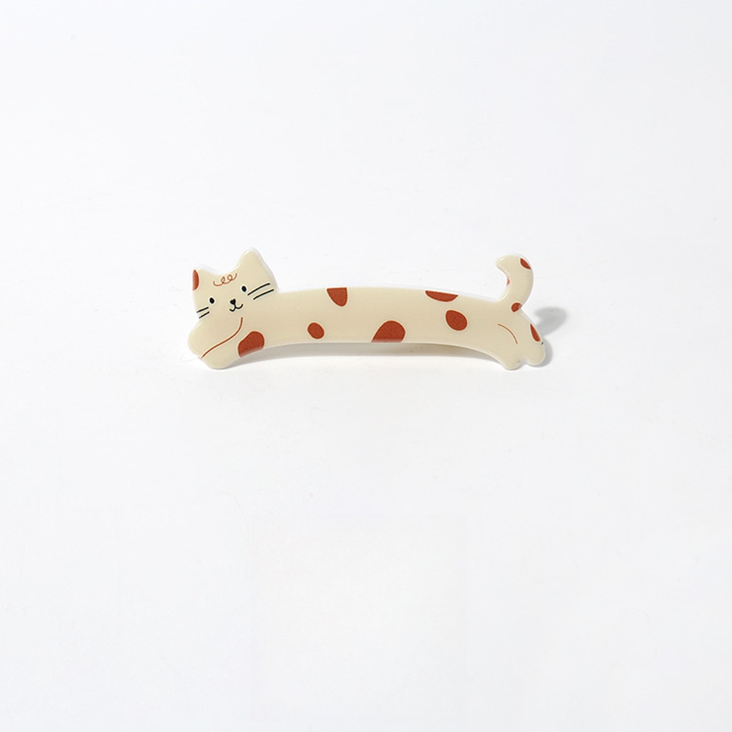 Beau - Cartoon Cat Pattern Acrylic Side Hair Clip