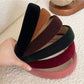 Gifty - Modern Minimalist Velvet Look Wide Headband