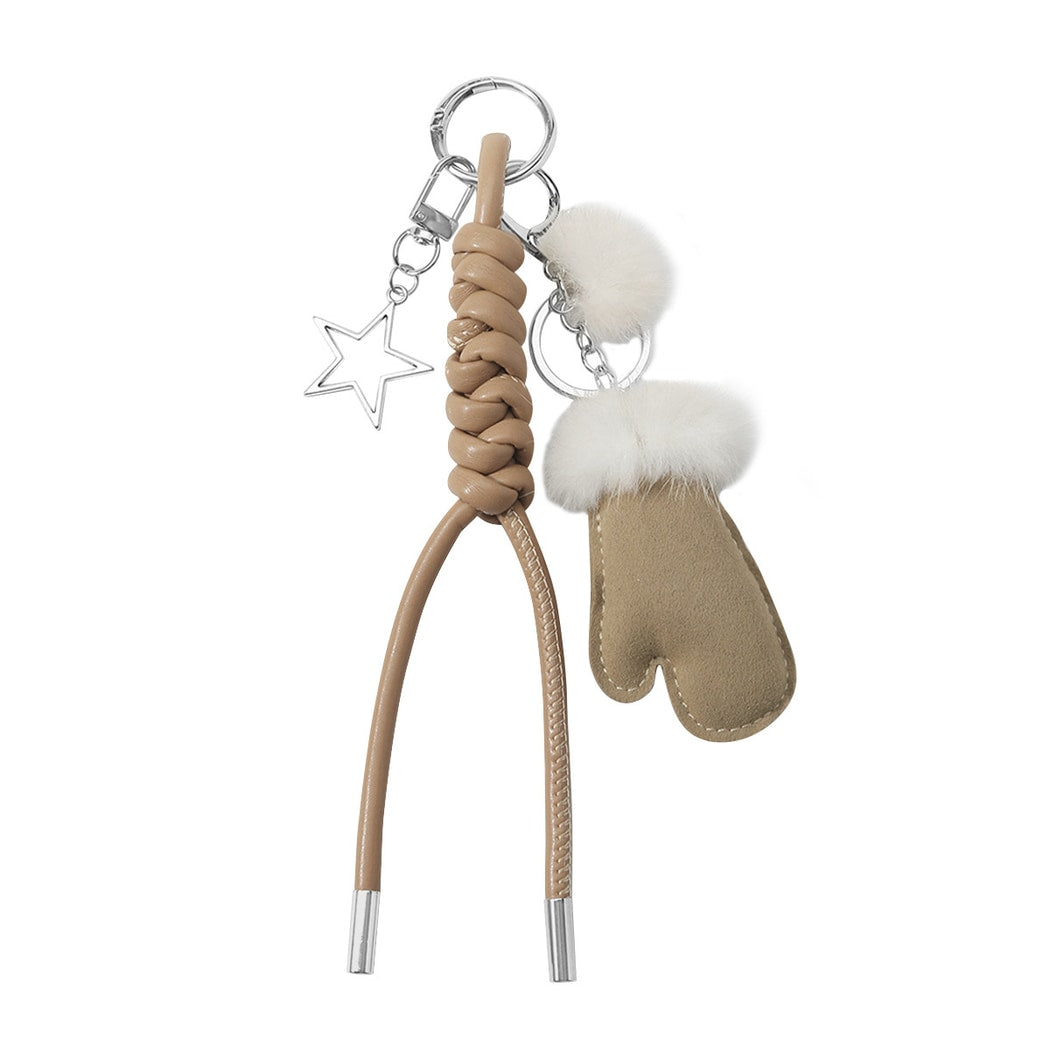 Keypus - Retro Plush Glove Design Keychain