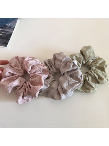 Gifty - Stylish Simple Plaid Scrunchie