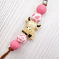 Keypus - Cartoon Yak-shaped Beads Keychain