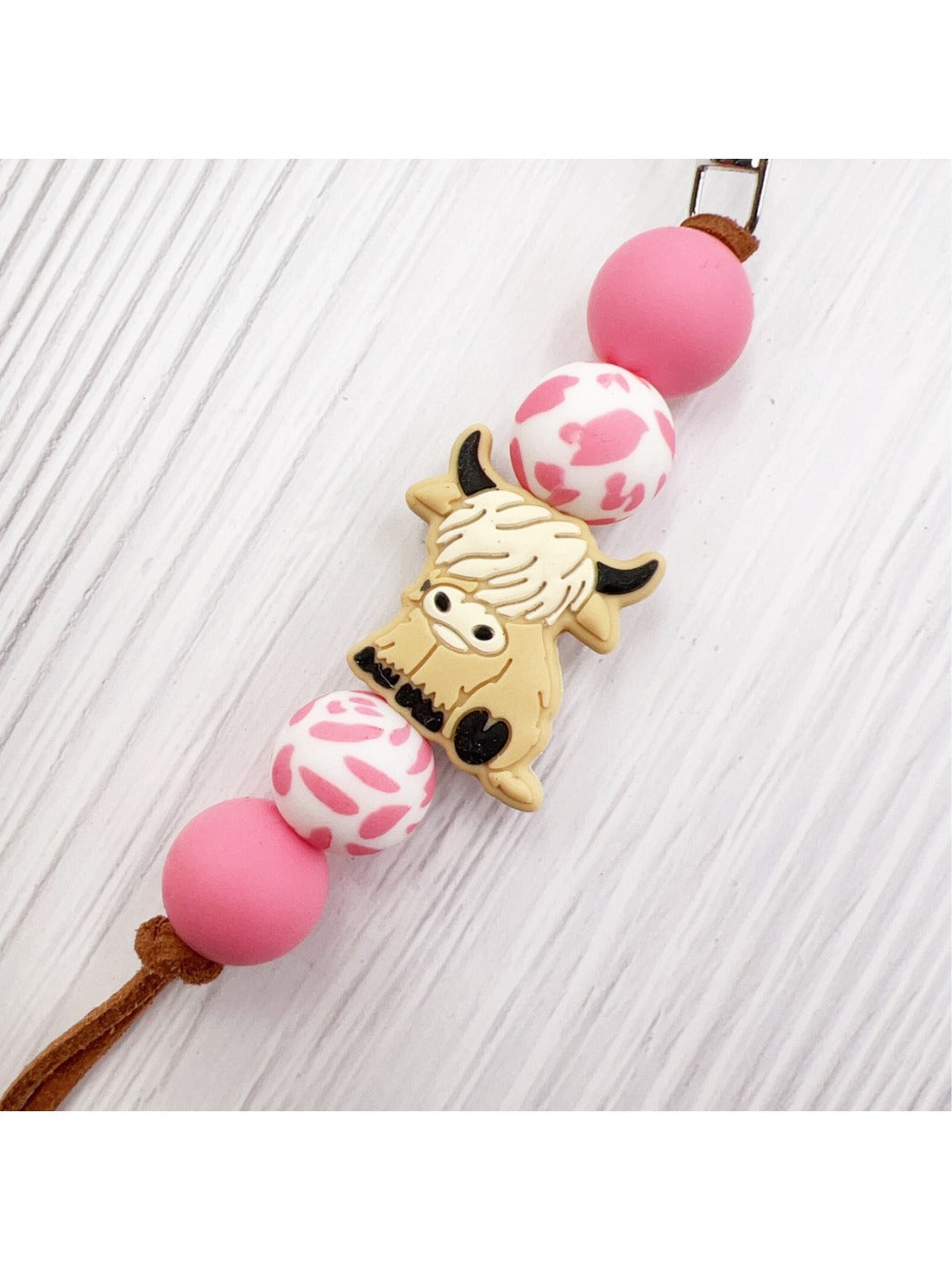 Keypus - Cartoon Yak-shaped Beads Keychain