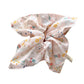Gifty - Floral Square Scrunchie Large Hair Tie Bow