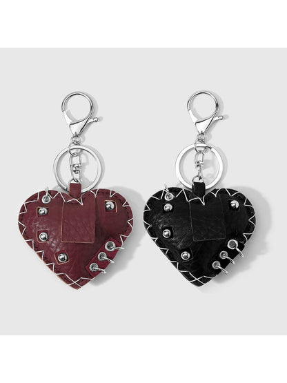 Keypus - Y2K Punk Heart Key Ring Pendant Keychain