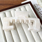 Beau - Open Square Marbled Finish Hair Claw Clip