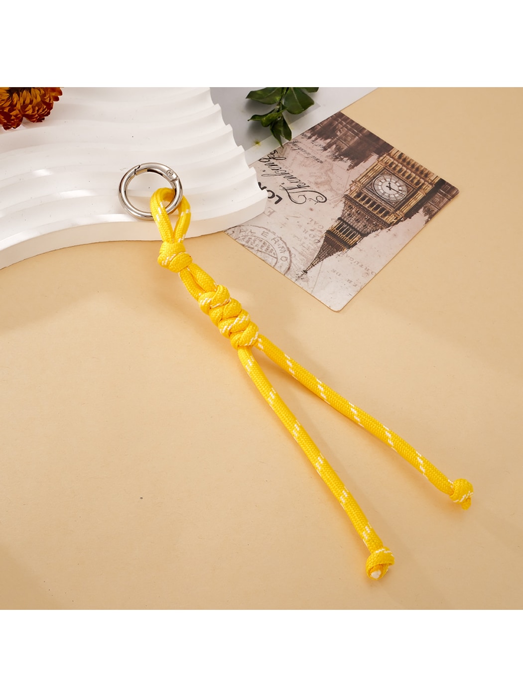 Keypus - Woven Rope Alloy Ring Bag Charm