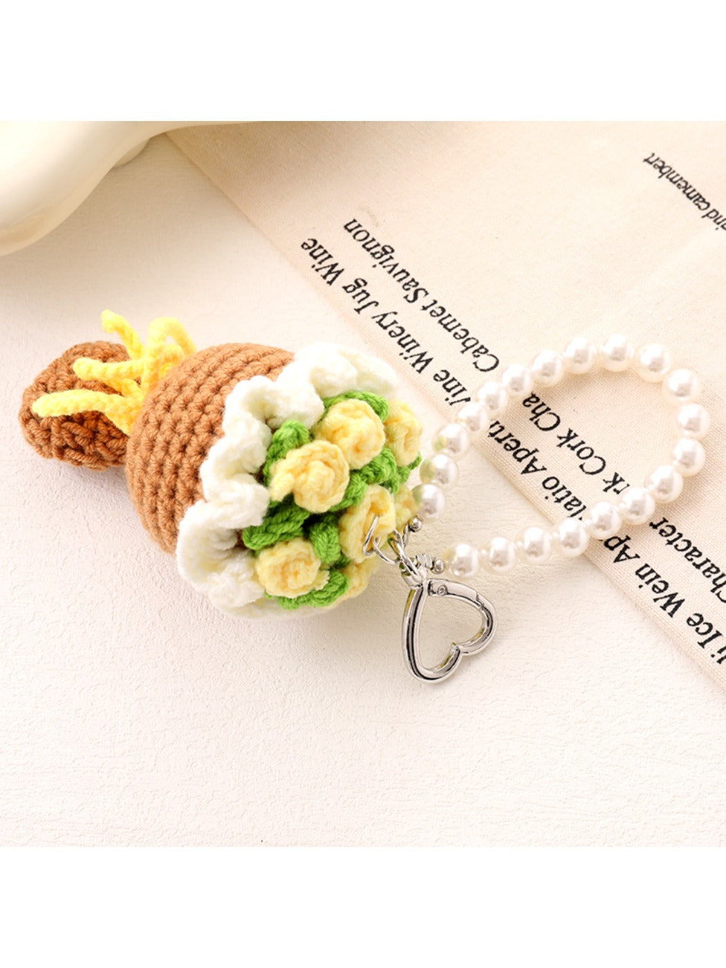 Keypus - Rose handbag pendant