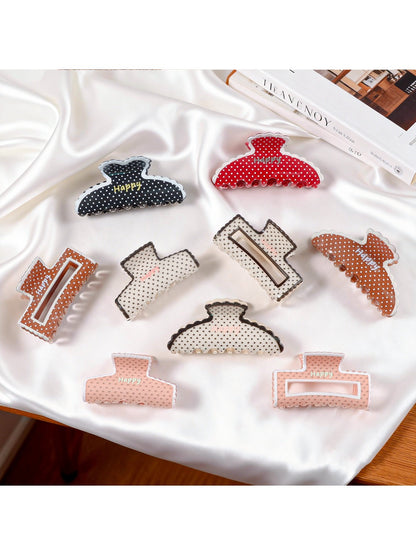 Beau - Stylish Polka Dot Claw Clip