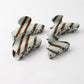 Beau - Retro Inspired Striped PVC Hair Claw Clip