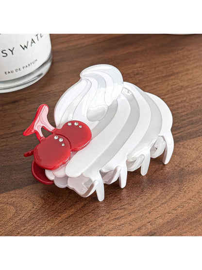 Beau - Acetate Hair Clip Ice Cream Cherry Cute