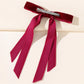 Beau - Burgundy Bow Hair Clip