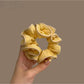 Gifty - Round Mesh Trim Polyester Scrunchie