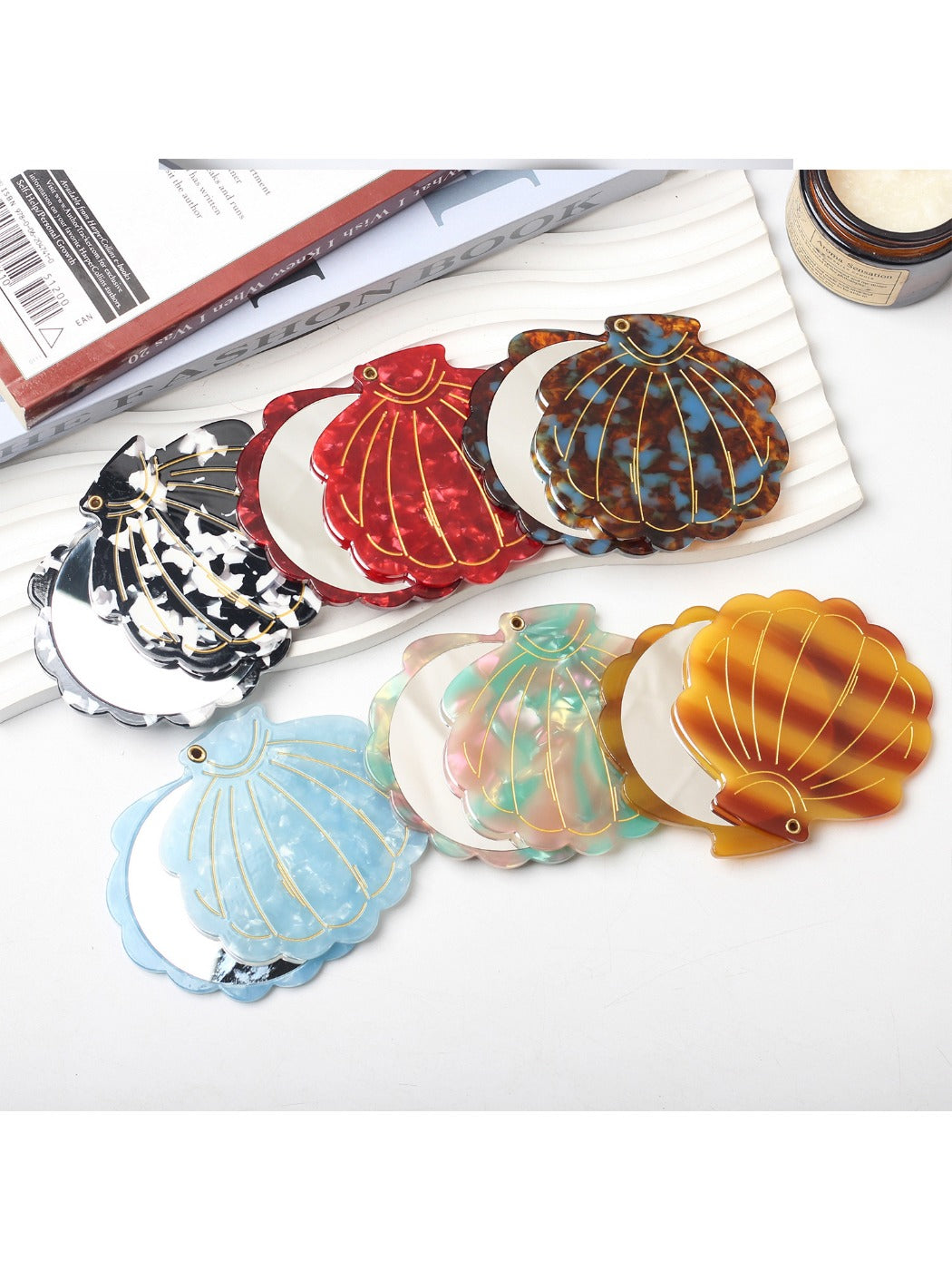 Mirroray - Seashell-shaped Acetate Mirror