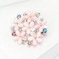 Brovia - Alloy Floral Accent Brooch Pin Accessory