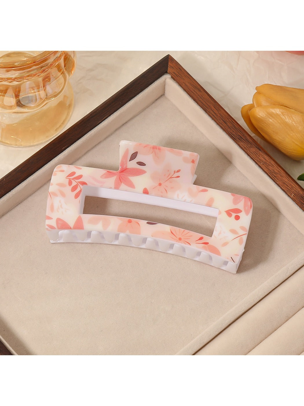 Beau - Minimalist Rose Motif Claw Clip