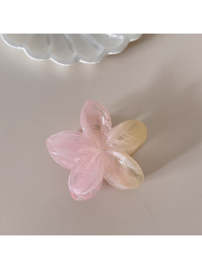 Beau - Sweet Floral Starfish Bow Wave Claw Clip