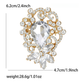 Brovia - Alloy Inlaid Openwork Brooch