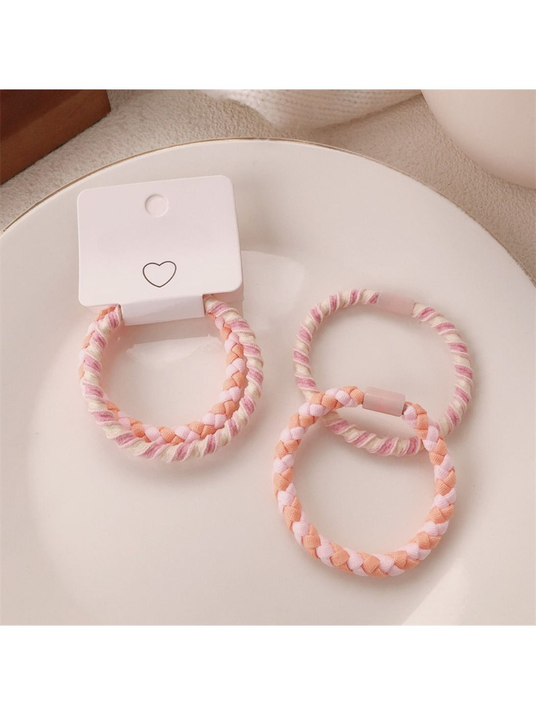 Gifty - Macaron Hair Tie Set (2 Pcs)