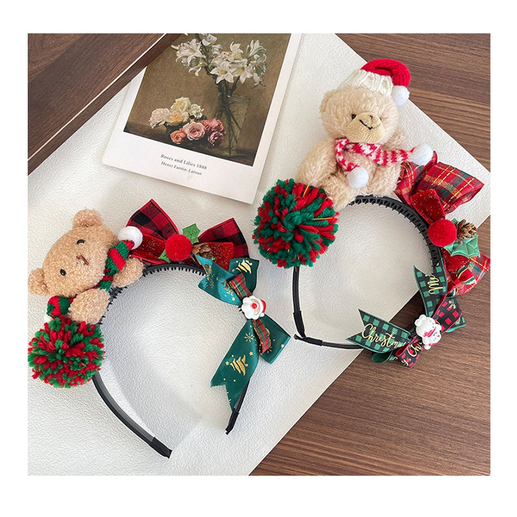 Gifty - Christmas Cute Bear Detail Decorative Headband