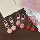 Keypus - Cute Strawberry Fruit Charm Alloy Keychain