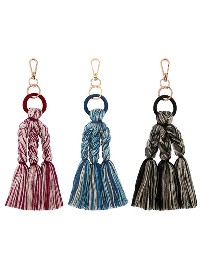 Keypus - Color Block Tassel Bag Charm