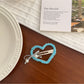 Beau - Heart Bow Beaded Front Hair Clip
