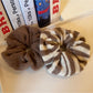 Gifty - Knitted Striped Scrunchie Hair Tie