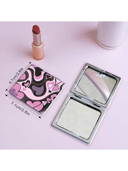 Mirroray - Y2K Cartoon Print Folding Makeup Mirror