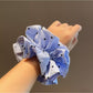 Gifty - Blue Striped Pleated Hair Loop