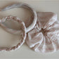 Gifty - Irregular Stripe Wrapped Headband and Scrunchie