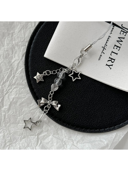 Keypus - Silver Star Charm Keychain