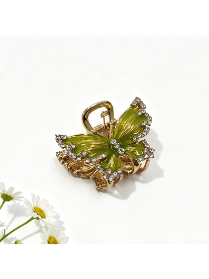 Beau - Bow Shape Glossy Alloy Hair Claw Clip