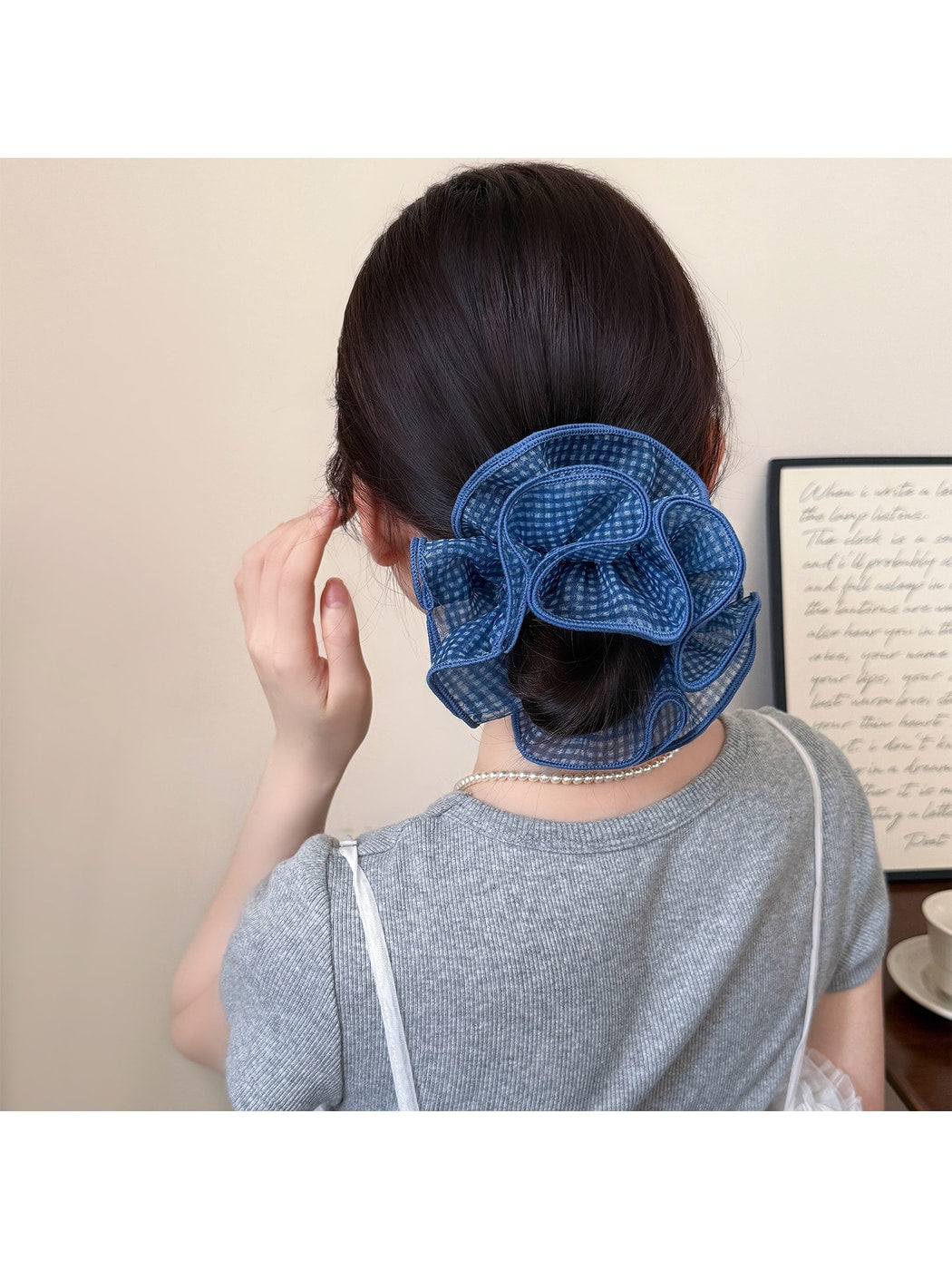 Gifty - Layered Mesh Ruffle Scrunchie