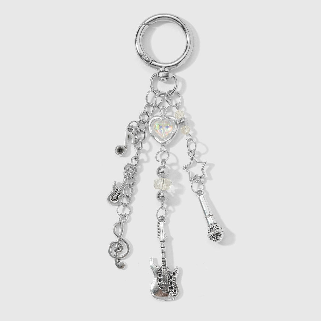 Keypus - Music Theme Guitar and Microphone Keychain