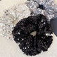 Gifty - Black Silver Sequin Scrunchies