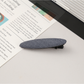 Beau - Solid Color Polyester Oval Hair Clip