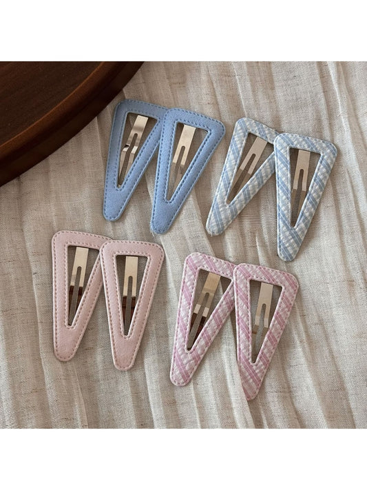 Beau - Fabric Cutout Triangle Hair Clip