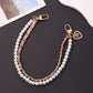 Keypus - Double Chain Style Heart Pendant Bag Charm