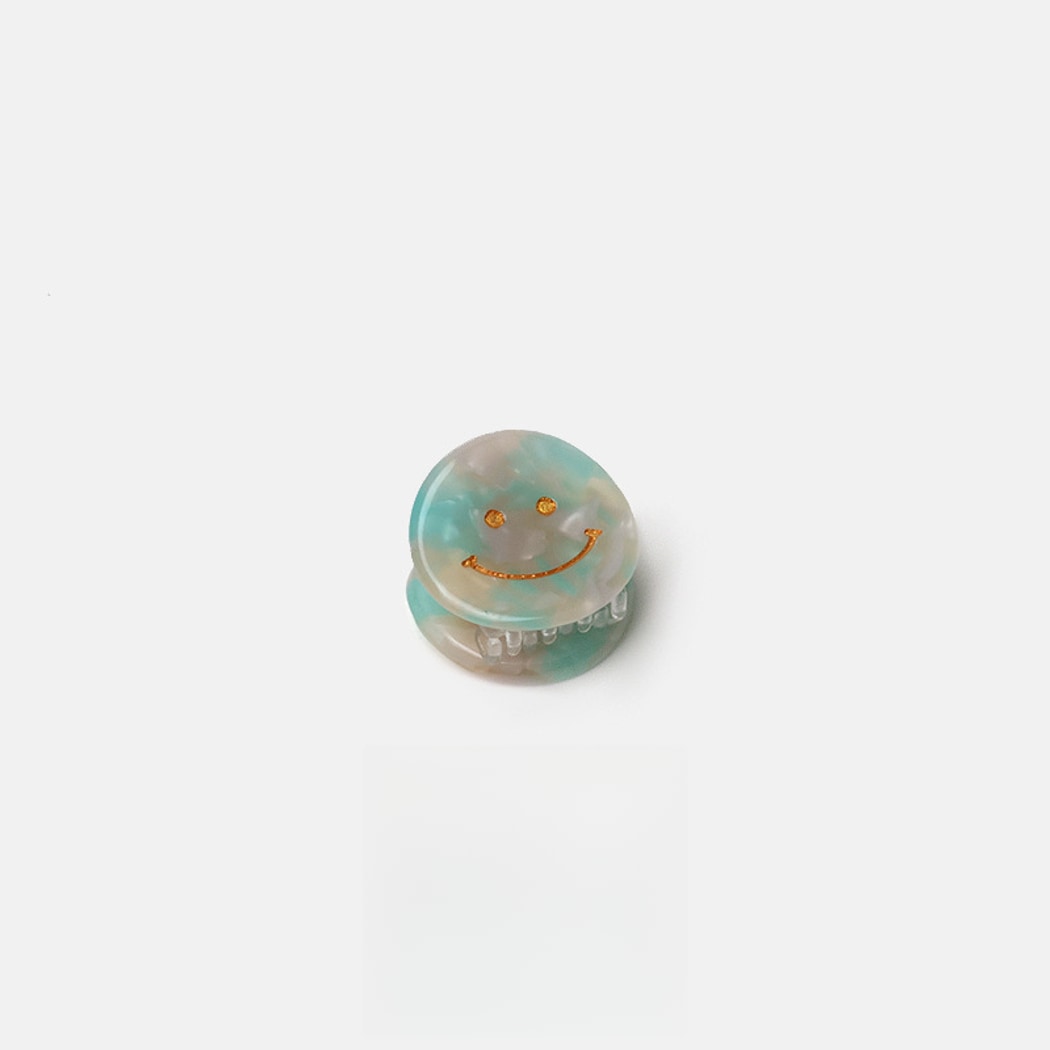 Beau - Smiley Face Acetate Claw Clip
