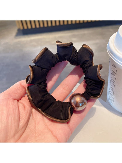 Gifty - Leopard Print Edging Hair Scrunchie