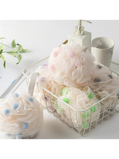 Papo - Cute Solid Colored Bath Pouf