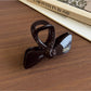 Beau - Bow Shape Glossy Plastic Claw Clip