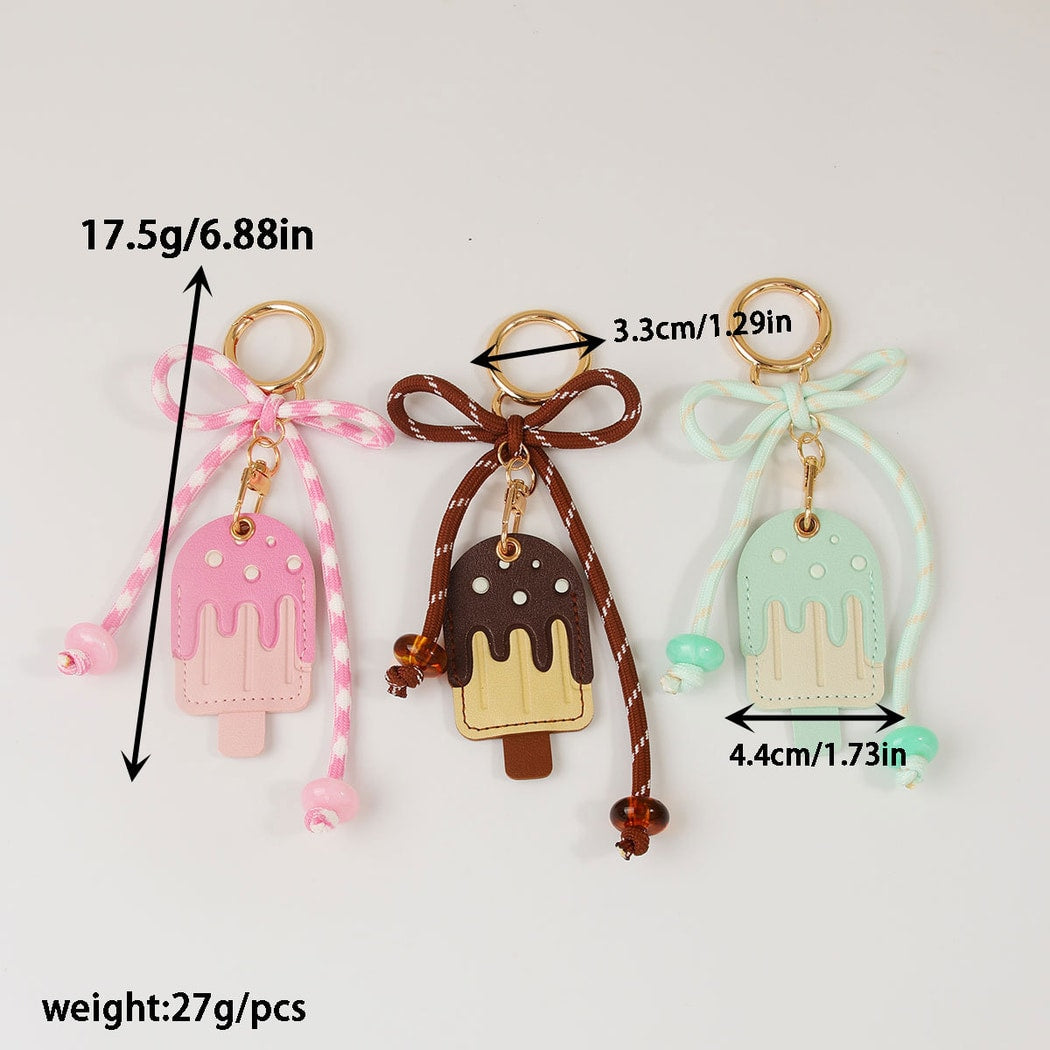 Keypus - Cute Ice Cream Shaped Bag Charm Keychain