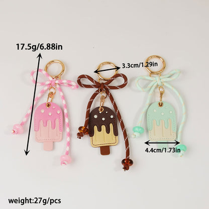 Keypus - Cute Ice Cream Shaped Bag Charm Keychain