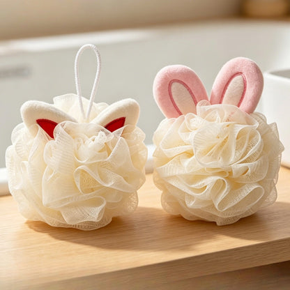 Papo - Cute Ear Detail Lather Bath Pouf