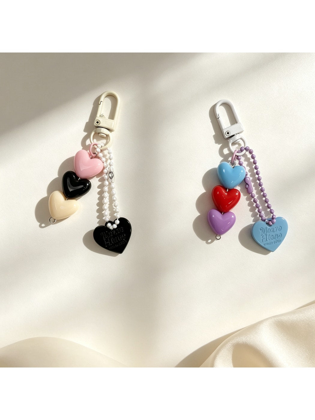 Keypus - Modern Minimalist Heart Bag Charm Keychain