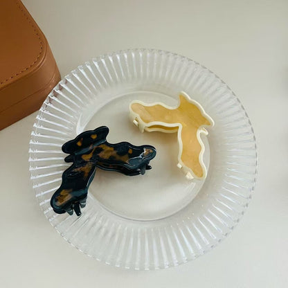 Beau - Minimalist Curved Wave Acetate Claw Clip