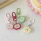 Keypus - Cute Half Apple Bag Charm Keychain Accessory